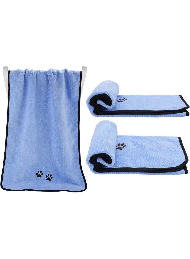 ChicAbode Pet Towels, Microfiber Quick Drying Towel, Cat And Dog Absorbent Towels, Lightweight Durable and Easy to Carry, Great for Bathing and Grooming, for Small, Medium Dogs and Cats, 2pcs - Image 4